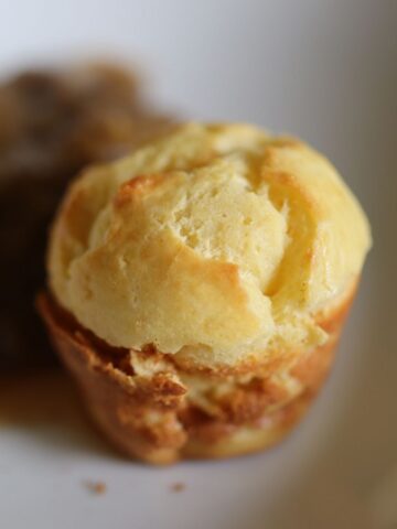 fresh popover made from 1800's recipe