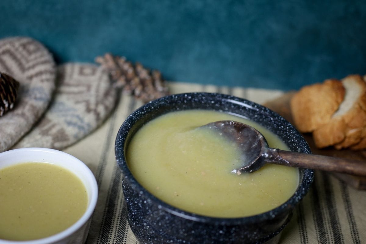 a thick potato soup