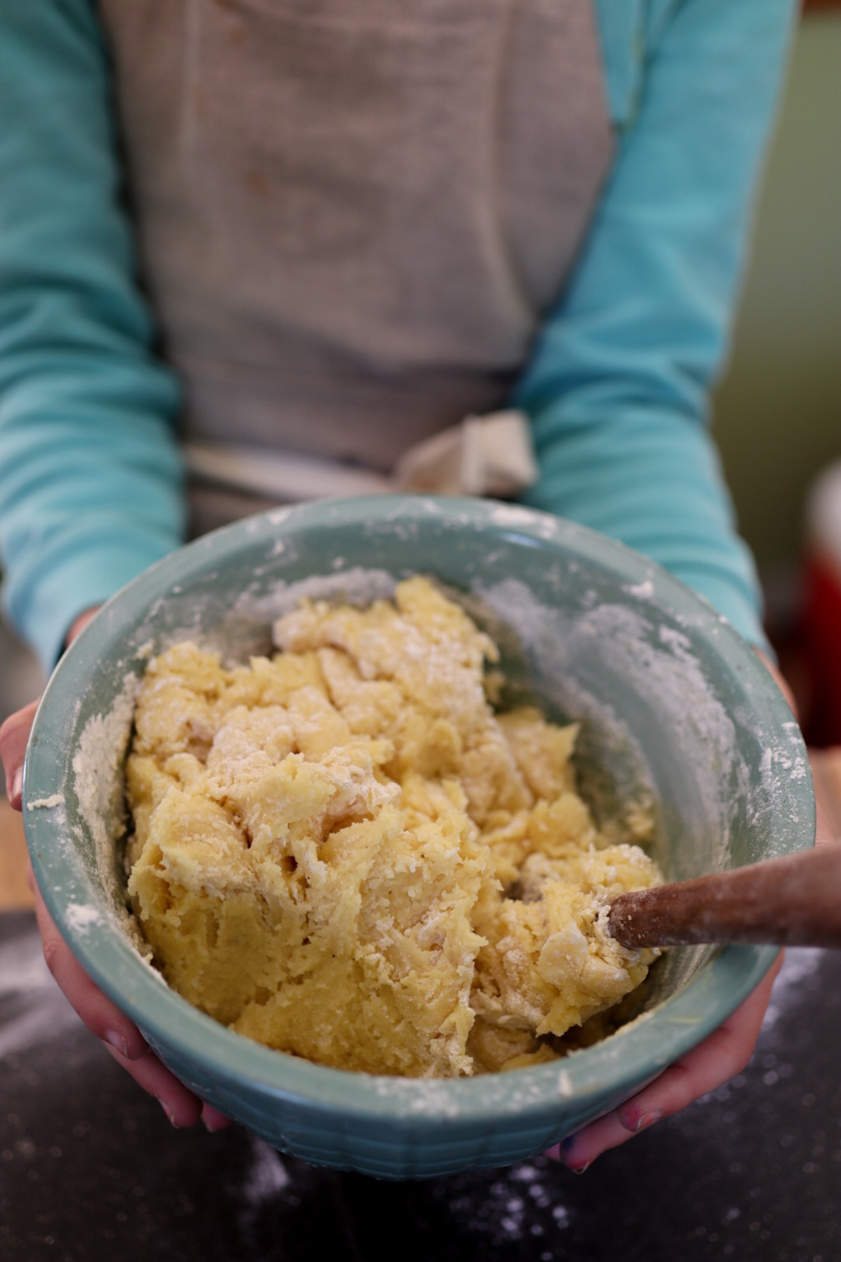 a bowl full of Connecticut cookie dough