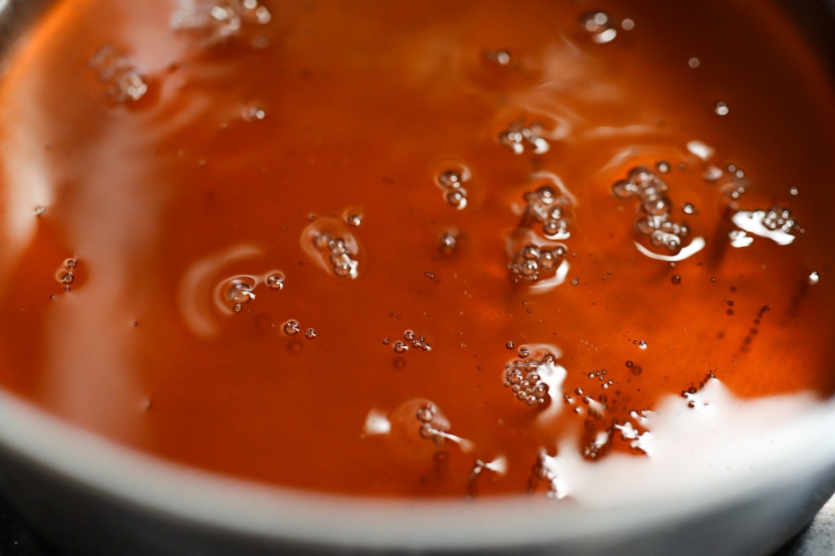 step two of making 1800s cough syrup