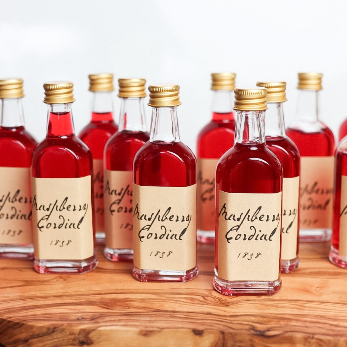 raspberry cordial from an 1800s recipe