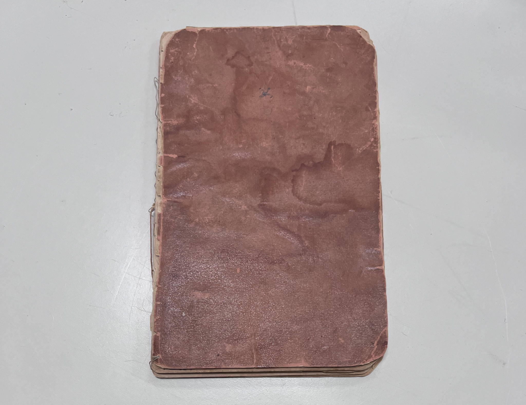 Front cover of old handwritten cook book