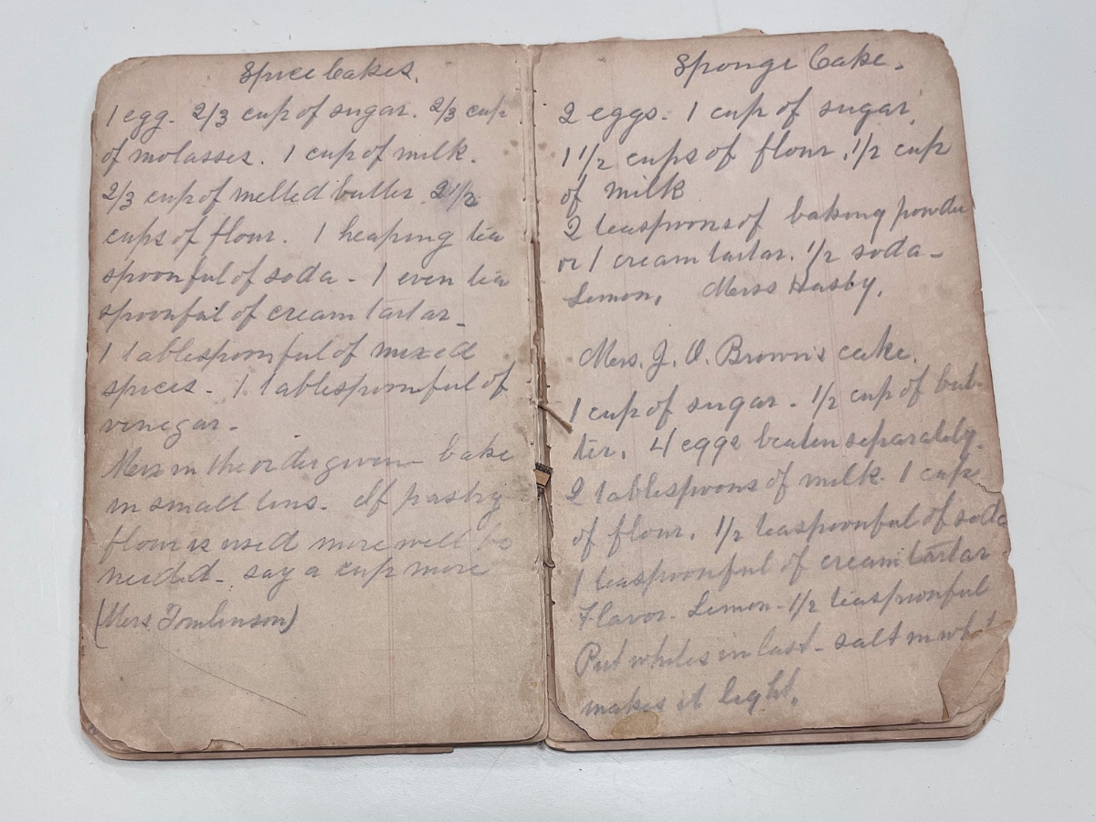 A HANDWRITTEN COOK BOOK