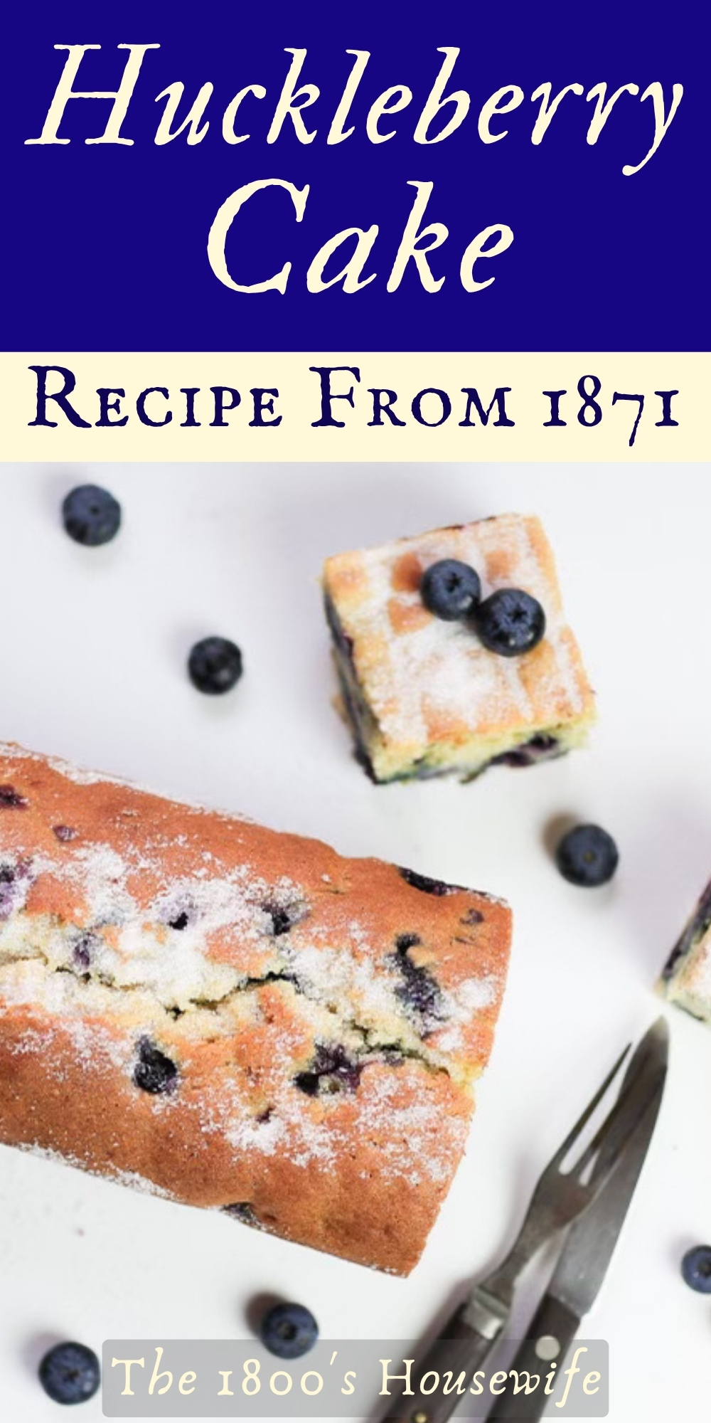 1800s huckleberry cake