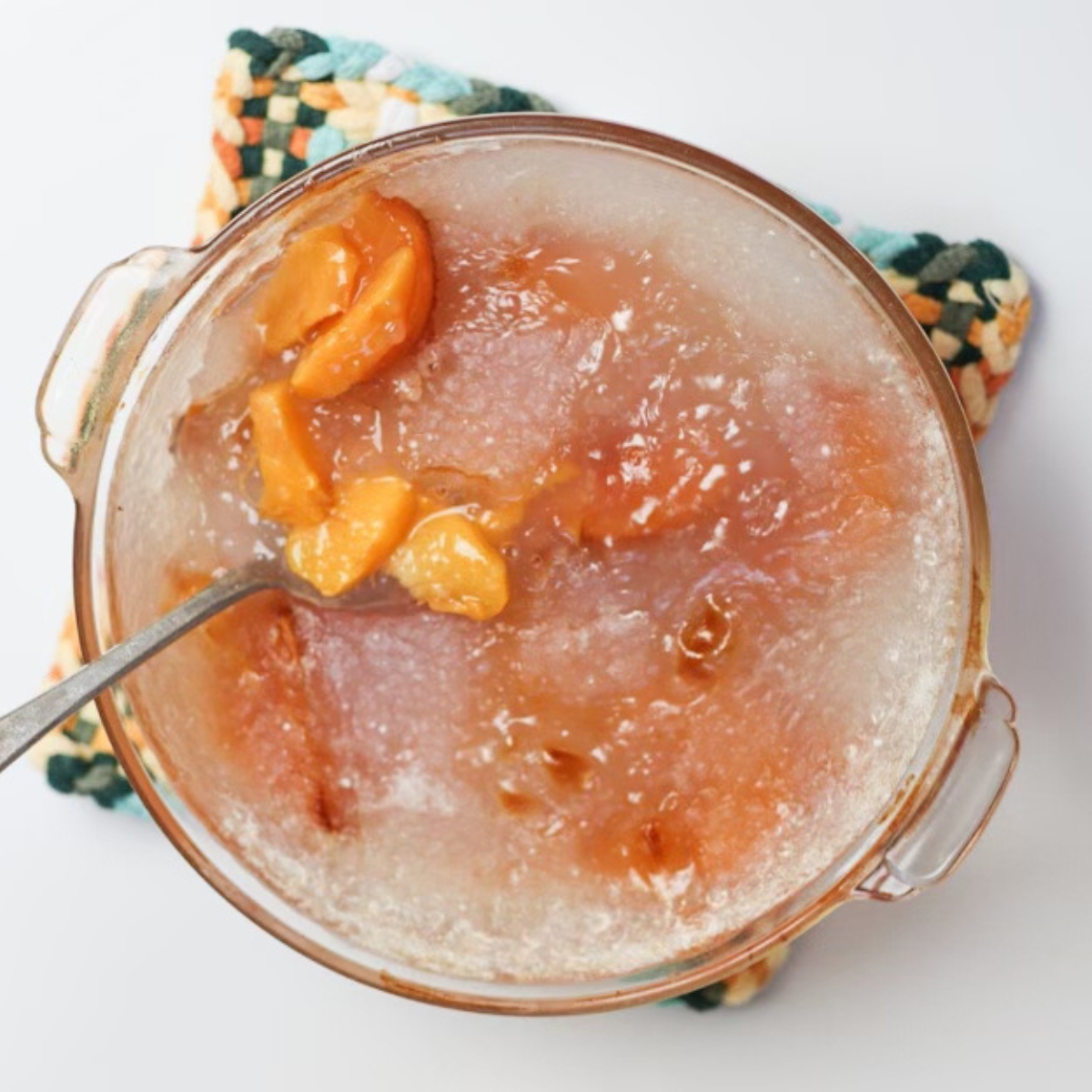 peach tapioca pudding from an 1876 recipe